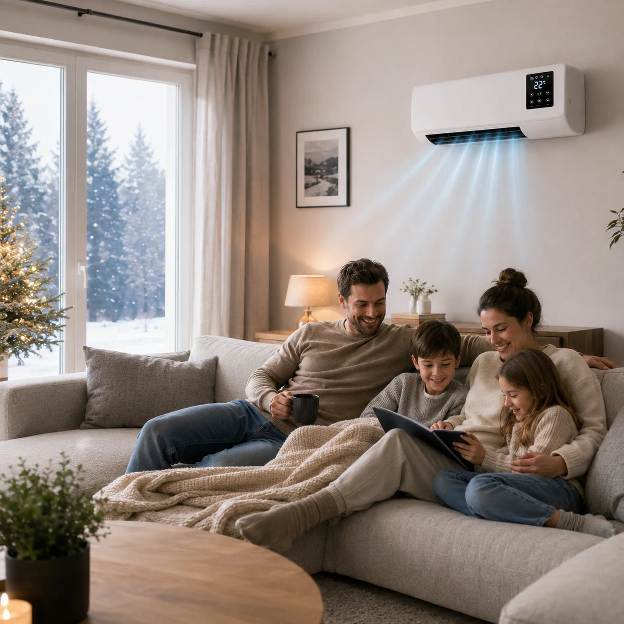 Klivento Pro – Przenośny klimatyzator i grzejnik bez montażu | 2 w 1 | Do 51 m²